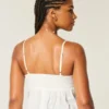 Easy Embroidered Shine Babydoll Top