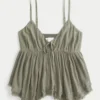 Easy Studded Babydoll Top