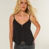 Easy Studded Babydoll Top