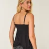 Easy Studded Babydoll Top