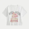 Easy Wisconsin Badgers grafisk T-skjorte med utringet hals