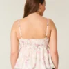 Enkel babydoll-top i chiffong
