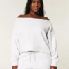 Enkel dobbel off-the-shoulder-genser