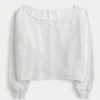 Enkel dobbel off-the-shoulder-genser