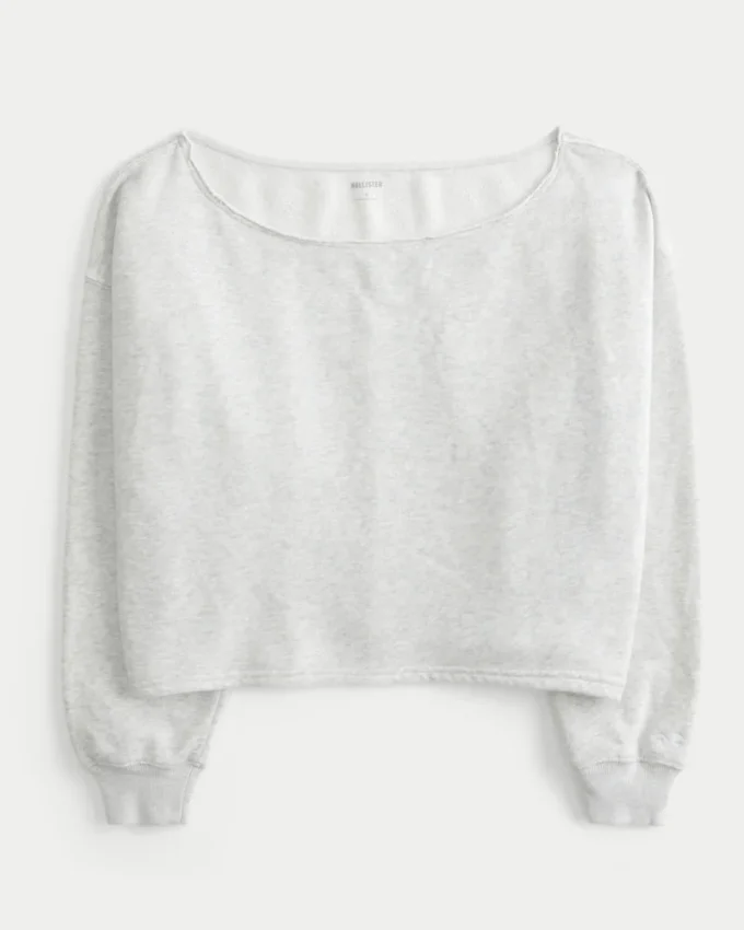 Enkel dobbel off-the-shoulder-genser