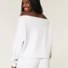 Enkel dobbel off-the-shoulder-genser