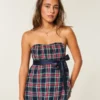 Enkel stroppeløs babydoll-top