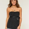 Enkel stroppeløs babydoll-top