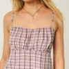 Enkel stroppeløs babydoll-top