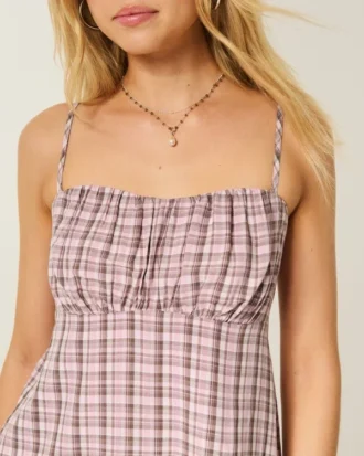 Enkel stroppeløs babydoll-top