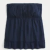 Enkel stroppeløs babydoll-top