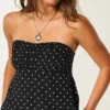 Enkel stroppeløs babydoll-top