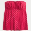 Enkel stroppeløs babydoll-top