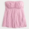 Enkel stroppeløs babydoll-top