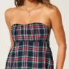Enkel stroppeløs babydoll-top