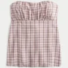 Enkel stroppeløs babydoll-top