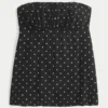 Enkel stroppeløs babydoll-top