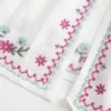 Enkel stroppeløs brodert babydoll-top