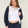 Faux Fur-Lined No-Close Fleece Cardigan