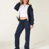 Faux Fur-Lined No-Close Fleece Cardigan