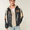 Faux Leather University of Texas at Austin Longhorns Graphic Jacket