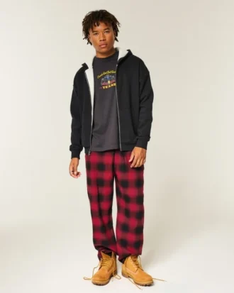 Flanellpyjamasbukser