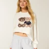 Flanellshorts med volanger