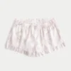 Flanellshorts med volanger