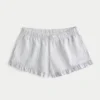 Flanellshorts med volanger