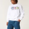 Fleece-shorts med ikon over kneet