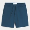 Fleece-shorts med ikon over kneet