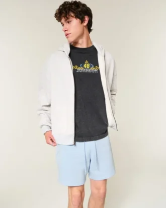 Fleece-shorts over kneet