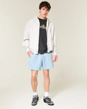 Fleece-shorts over kneet
