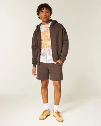 Fleece-shorts over kneet