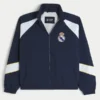 Fleecefôret Real Madrid CF grafisk treningsjakke