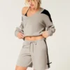 Gilly Hicks Active Cooldown Side Bow Shorts
