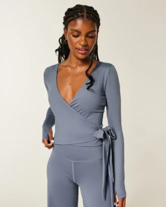 Gilly Hicks Active Recharge langermet wrap-top Gilly Hicks Active Recharge langermet wrap-top