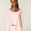 Gilly Hicks Always Cozy Waffle langermet topp med rund hals