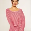 Gilly Hicks Always Cozy Waffle langermet topp med rund hals