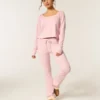 Gilly Hicks Always Cozy Waffle langermet topp med rund hals