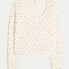Gilly Hicks Always Cozy Waffle langermet topp med rund hals