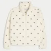 Gilly Hicks brodert sherpa-genser med glidelås