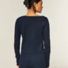 Gilly Hicks Cozy Waffle langermet topp med rund hals