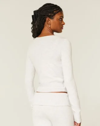 Gilly Hicks Sweater-Knit Multi-Way Wrap Top