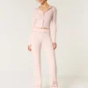 Gilly Hicks Sweater-Knit Straight Pants