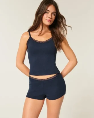 Gilly Hicks Waffle Lace Shortie Shorts