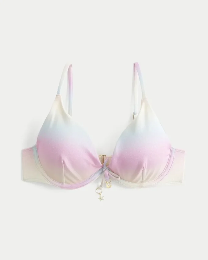 Glitrende bikinitopp med bøyle