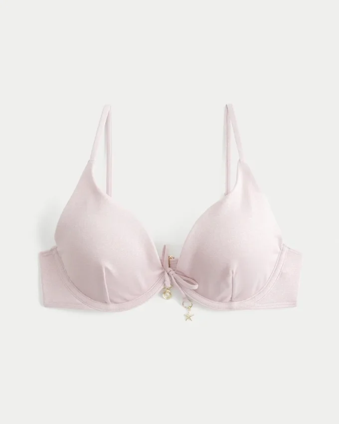 Glitrende bikinitopp med bøyle