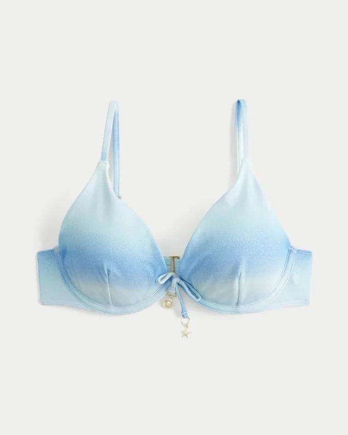 Glitrende bikinitopp med bøyle