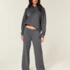 Glitrende logo-grafikk Sweatpants med vide ben